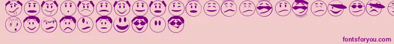 ExpressionsJl Font – Purple Fonts on Pink Background