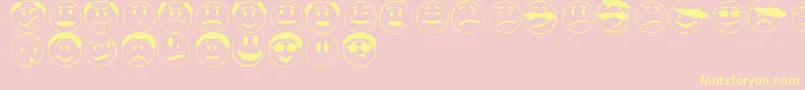 ExpressionsJl Font – Yellow Fonts on Pink Background