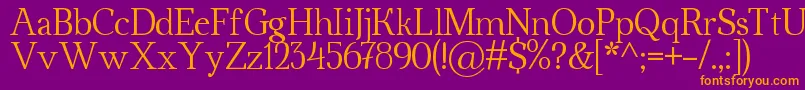 Ahellya Font – Orange Fonts on Purple Background