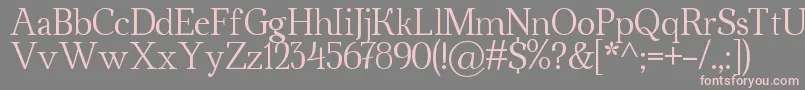 Ahellya Font – Pink Fonts on Gray Background