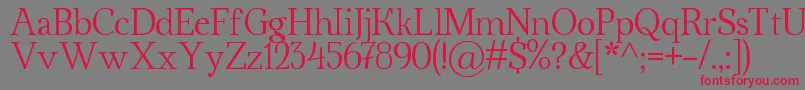 Ahellya Font – Red Fonts on Gray Background