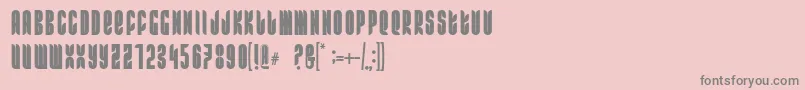 FrRamaNous-Schriftart – Graue Schriften auf rosa Hintergrund