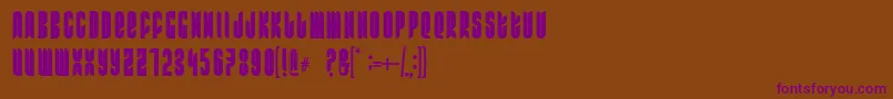 Шрифт FrRamaNous – фиолетовые шрифты на коричневом фоне