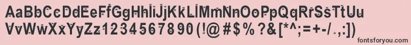 EencyWeencySpider Font – Black Fonts on Pink Background