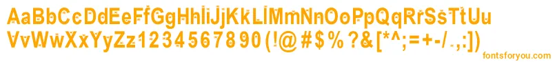 EencyWeencySpider Font – Orange Fonts on White Background
