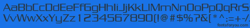 JuliusRegular Font – Black Fonts on Blue Background