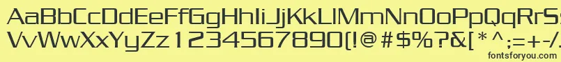 JuliusRegular Font – Black Fonts on Yellow Background