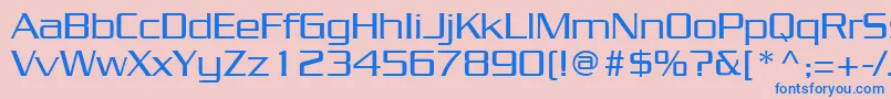 JuliusRegular Font – Blue Fonts on Pink Background