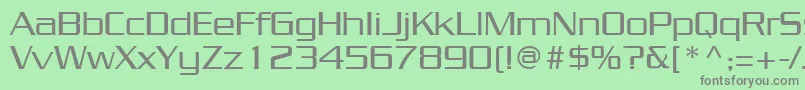 JuliusRegular Font – Gray Fonts on Green Background