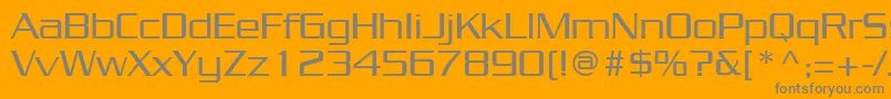 JuliusRegular Font – Gray Fonts on Orange Background