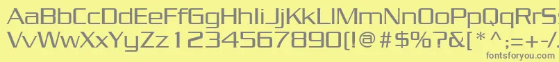 JuliusRegular Font – Gray Fonts on Yellow Background