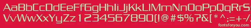 JuliusRegular Font – Green Fonts on Red Background