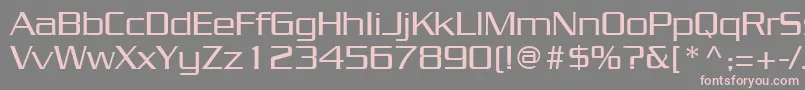 JuliusRegular Font – Pink Fonts on Gray Background