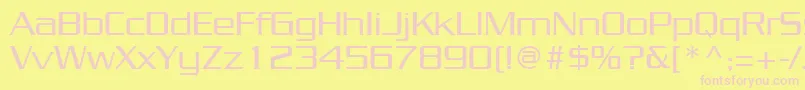 JuliusRegular Font – Pink Fonts on Yellow Background