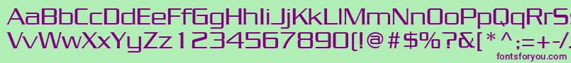 JuliusRegular Font – Purple Fonts on Green Background