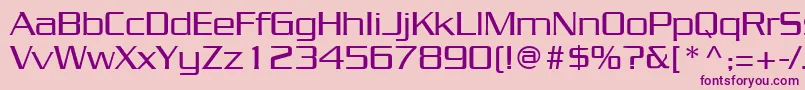 JuliusRegular Font – Purple Fonts on Pink Background