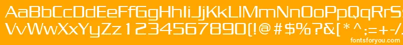 JuliusRegular Font – White Fonts on Orange Background