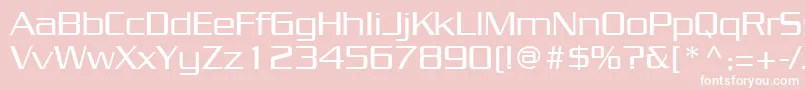 JuliusRegular Font – White Fonts on Pink Background