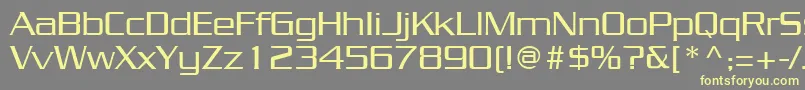 JuliusRegular Font – Yellow Fonts on Gray Background