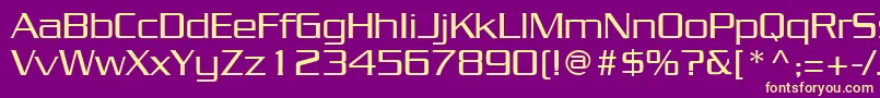 JuliusRegular Font – Yellow Fonts on Purple Background