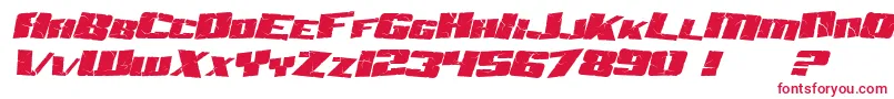 SfAftershockDebrisItalic Font – Red Fonts