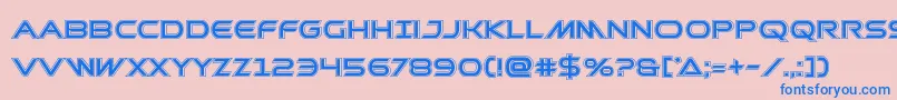 Prometheanacad Font – Blue Fonts on Pink Background