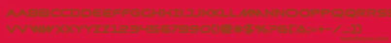 Prometheanacad Font – Brown Fonts on Red Background
