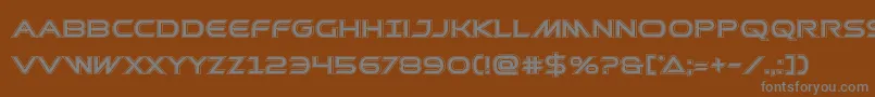 Saiba mais sobre a fonte Prometheanacad Fonte Prometheanacad – fontes cinzas em um fundo marrom