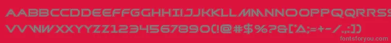 Prometheanacad Font – Gray Fonts on Red Background
