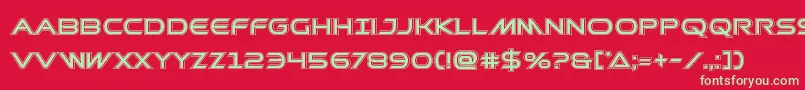 Prometheanacad Font – Green Fonts on Red Background