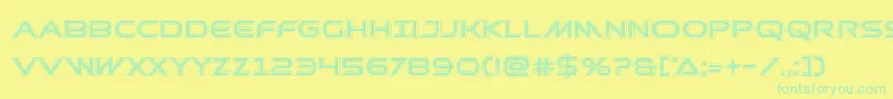 Prometheanacad Font – Green Fonts on Yellow Background