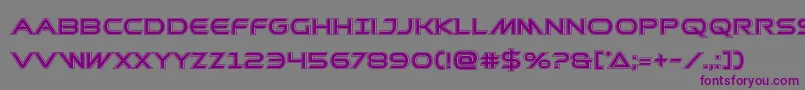 Prometheanacad-fontti – violetit fontit harmaalla taustalla