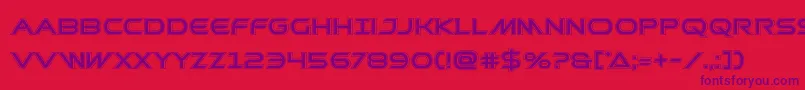 Prometheanacad Font – Purple Fonts on Red Background