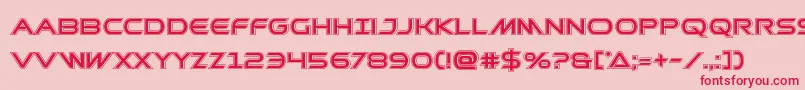 Prometheanacad Font – Red Fonts on Pink Background