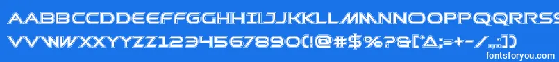 Prometheanacad Font – White Fonts on Blue Background