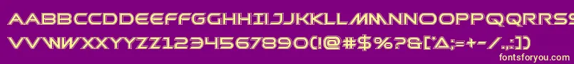 Prometheanacad Font – Yellow Fonts on Purple Background