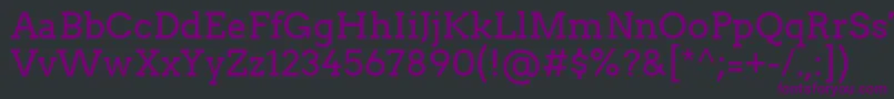 Arvo Font – Purple Fonts on Black Background