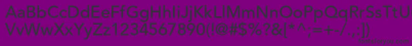 AvenirltstdMedium Font – Black Fonts on Purple Background