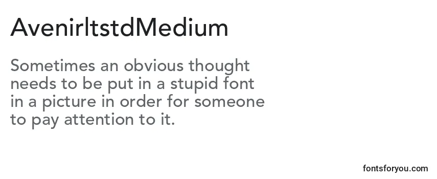 Review of the AvenirltstdMedium Font