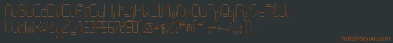Icklips ffy Font – Brown Fonts on Black Background
