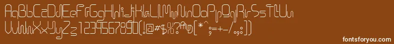 Icklips ffy Font – White Fonts on Brown Background