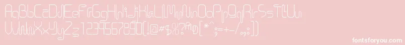 Icklips ffy Font – White Fonts on Pink Background