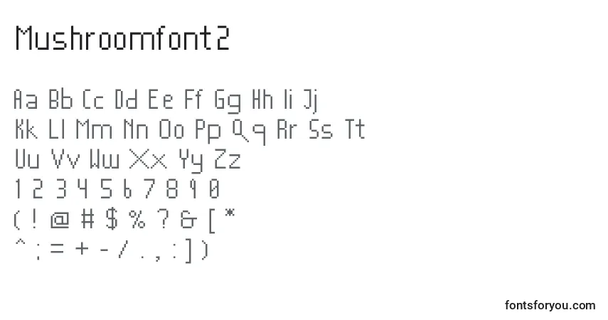 Police Mushroomfont2 - Alphabet, Chiffres, Caractères Spéciaux