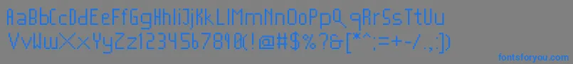 Шрифт Mushroomfont2 – синие шрифты на сером фоне