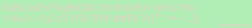 Mushroomfont2 Font – Pink Fonts on Green Background