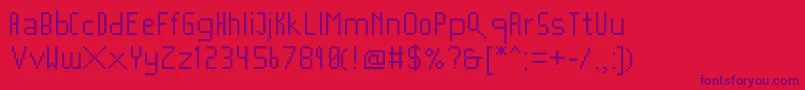 Police Mushroomfont2 – polices violettes sur fond rouge
