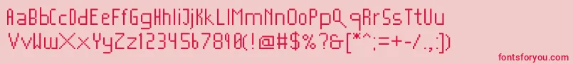 Mushroomfont2 Font – Red Fonts on Pink Background