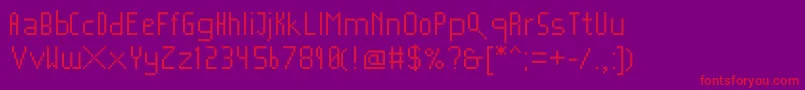 Mushroomfont2 Font – Red Fonts on Purple Background