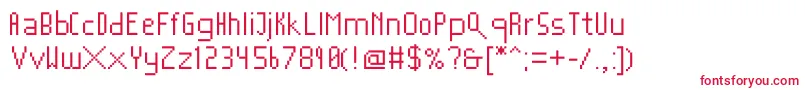 フォントMushroomfont2 – 赤い文字