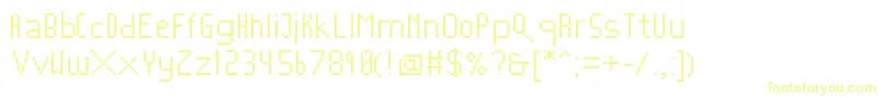 フォントMushroomfont2 – 黄色のフォント